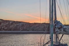 Vor Anker in Warbarrow Bay